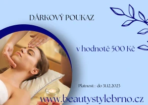 Dárkový poukaz v hodnotě 500 Kč