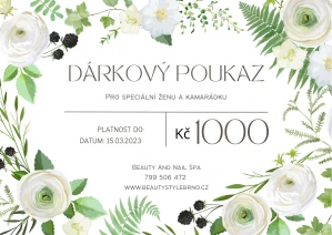 Dárkový poukaz v hodnotě 1000,- Kč