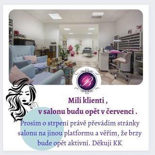 Milí klienti, Všem děkuji za trpělivost. Přesouvám stránky salonu na jinou platformu a je možné , že se vám nezobrazí web....